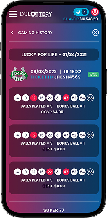 Intralot Mobile Screen